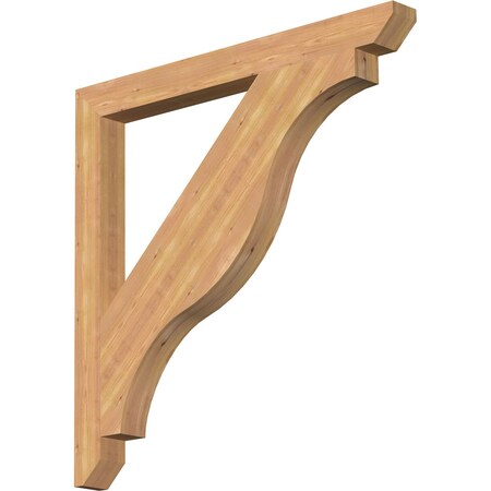 Ekena Millwork Funston Slat Smooth Bracket, Western Red Cedar, 3 1/2"W x 40"D x 40"H BKT04X40X40FST06SWR